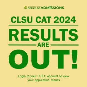 clsu cat result 2024|Home .
